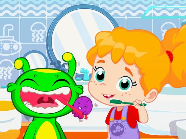 Groovy el Marciano - Aprendiendo sobre higiene personal con Groovy y Phoebe