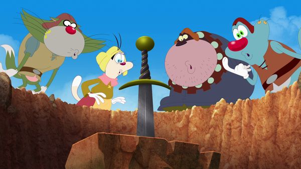 Oggy e as Baratas Tontas - Oggy e a lenda de Excalibur | Oggy e a nuvem do gafanhoto | Dragão de Oggy