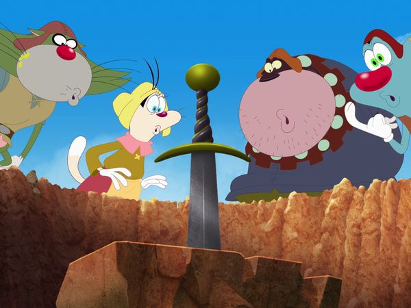 Oggy e as Baratas Tontas - Oggy e a lenda de Excalibur | Oggy e a nuvem do gafanhoto | Dragão de Oggy