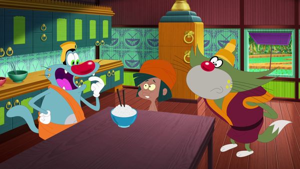 Oggy e as Baratas Tontas - A criança da selva | Xanadu Milk | Mascarada