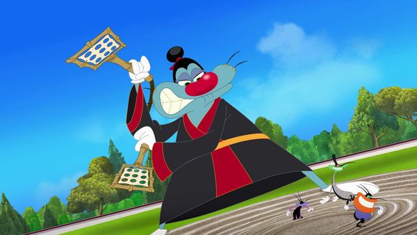 Oggy e as Baratas Tontas - Oggy Sumo | Rodeoggy | A maldição do porco