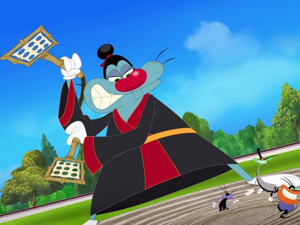 Oggy e as Baratas Tontas - Oggy Sumo | Rodeoggy | A maldição do porco