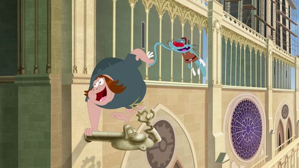 Oggy e as Baratas Tontas - O Corcunda da Catedral | Cabeça nas nuvens | O Despertar das Estátuas