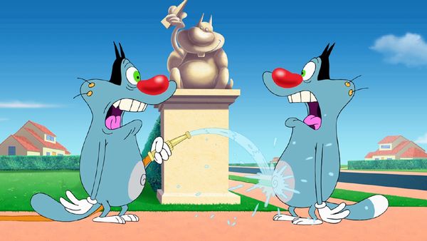 Oggy e as Baratas Tontas - Duplo de Oggy | Lição de desenho animado | Oggy e os sapatos mágicos
