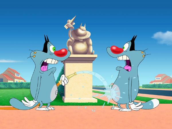 Oggy e as Baratas Tontas - Duplo de Oggy | Lição de desenho animado | Oggy e os sapatos mágicos