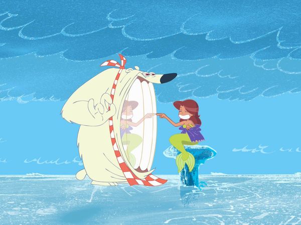 Zig & Sharko - Onda de frio | Truques da Ilha do Tesouro | O escorregadio