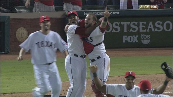 Great Games - 10/15/11: 9-run 3rd propels Rangers to ALCS Game 6 win