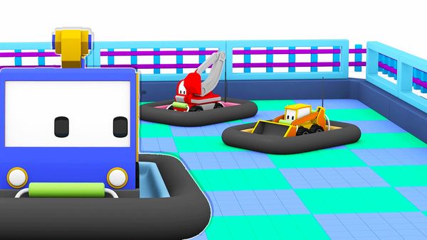 Tiny Trucks - Carros de choque / passeio pendular / escorregador gigante / veículo lunar