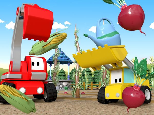 Tiny Trucks - Fazenda / Chapéu mágico / Parede da China / Feira de frutas