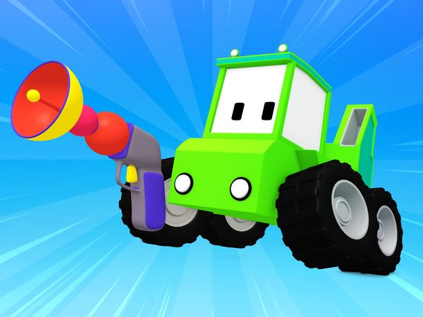 Tiny Trucks - Space Ranger / operação de resgate / Conserto de telhado / O caminhão de lixo