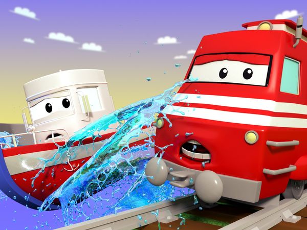 Troy the Train - Charlie salva o Bobby no lago / Carrie o carro de doce / Tao o Tuk Tuk / Suzy o carro rosa