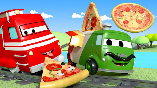 Troy the Train - Carlo faz pizza para uma festa / Charlie está preso no túnel da montanha / Jerry se machuca durante o treino / Katie e o Desfile de Arte