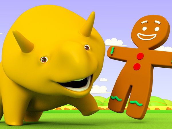 Dino the Dinosaur - Biscoitos de gengibre / Aprenda cores - Picolés / Aprenda Formas Com Brinquedos / Aprenda formas com peças de dominó