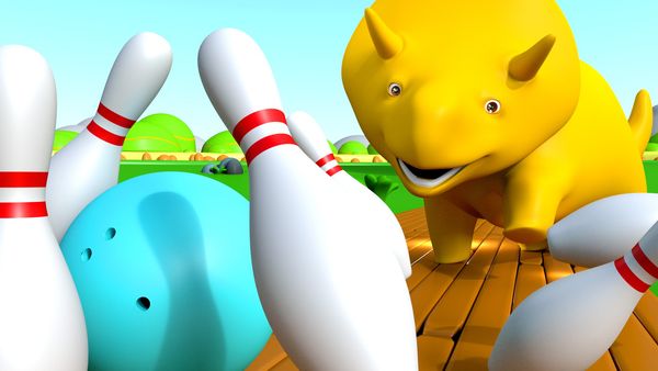 Dino the Dinosaur - Doces de chocolate, Dina e Dino, os Dinossauros / Dino em sua festa de aniversário / Aprender o alfabeto com Dino / Dino vai pescar & Aprende Cores