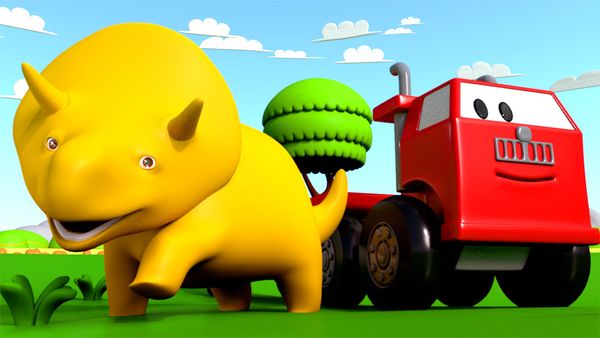 Dino the Dinosaur - Aprender as formas & Caminhão Vermelho / Dino & Trens / Aprender as cores & os Caminhões de Lixo / Aprender os números & a carretilla