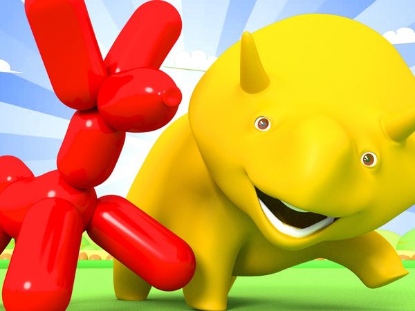 Dino the Dinosaur - Dino aprende animais com balões / Dino aprende as cores e joga golfe / Dino e Dina aprendem números / Dino e Dina aprendem as horas das refeições