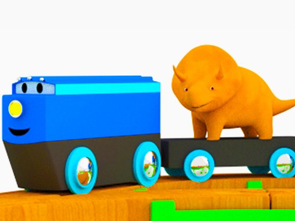 Dino the Dinosaur - Dino & Marc o trem / Dino & Caminhão do lixo / Aprender as formas & Caminhão Monstro / Aprender as formas & Marc o trem