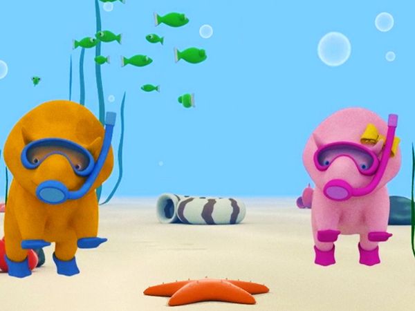 Dino the Dinosaur - Os peixes no mar / Brincando com massinha / Aprenda os números / Desembrulhando presentes de Natal