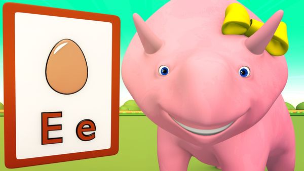 Dino the Dinosaur - Aprenda o alfabeto: A a E / F a J / K a N / O a R / S a V / W a Z