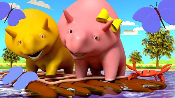 Dino the Dinosaur - Rafting en el Estanque /Jack-O de Calabaza