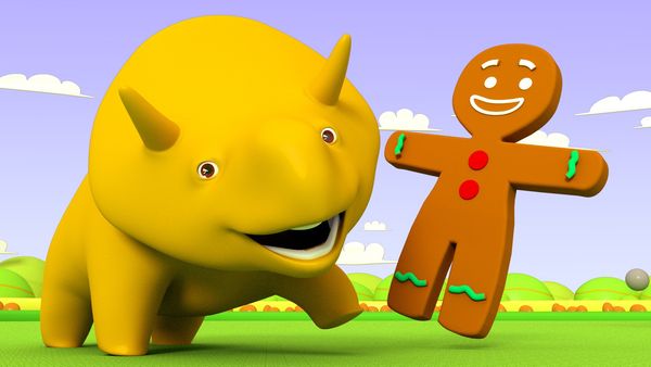 Dino the Dinosaur - Aprende números con Galletas Hombre de Jengibre / Aprendiendo colore con helados de paleta