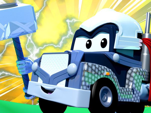 Car City: Tom's Paint Shop - MaTiny Town es el Señor Increible / Bebé Hector es Jack Jack