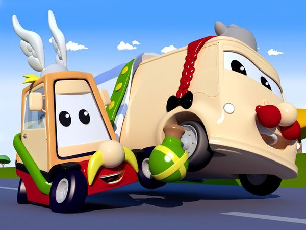 Car City: Tom's Paint Shop - Bebé francis y Carl son Asterix & Obelix / Hector es un murciélago