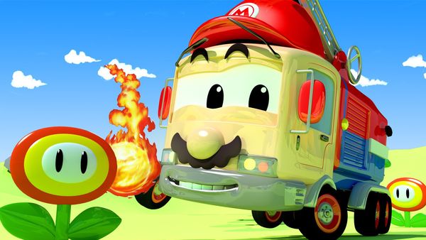 Car City: Tom's Paint Shop - Harvey es iron man de los avengers / Bebé charlie es bulbasaur de pokemon