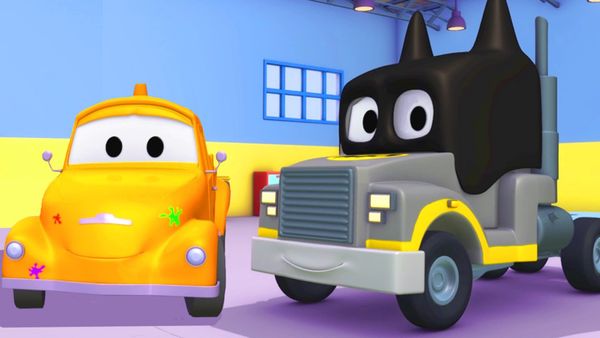 Car City: Tom's Paint Shop - Jerry es Rayo McQueen / Carl the Super Truck el Super Camión es Batman