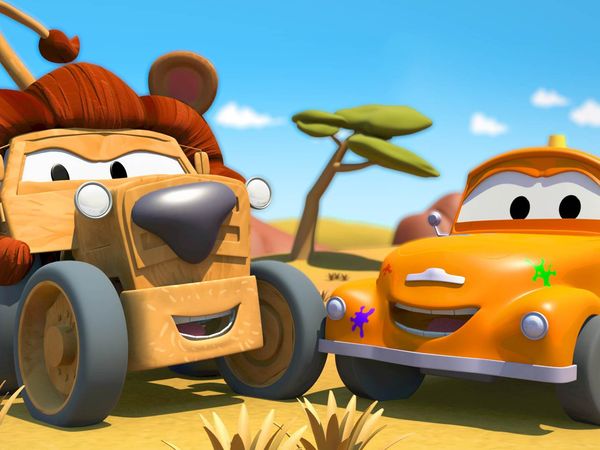 Car City: Tom's Paint Shop - Favy es la princesa Charlo / Tyler es Winnie Pooh