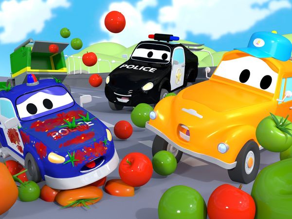 Car City: Tom's Car Wash - Pedro el Carro Cartero y la caja de refrescos / Hella El Helicoptero