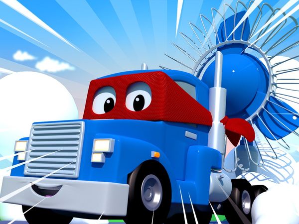 Car City: Super Truck - El camión artista / Carl the Super Truck es un Camión StorMonster Townrooper / El camión dirigible / El Camión Calefactor
