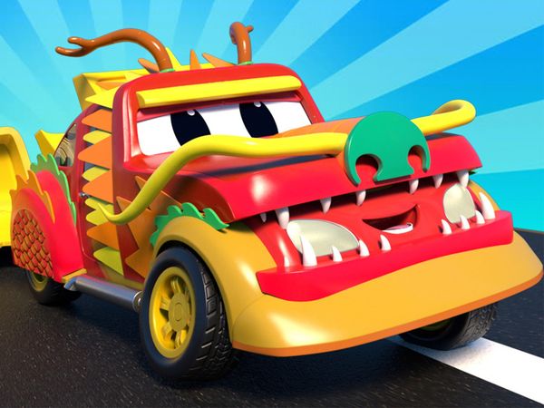 Car City Super: Super Truck - Año Nuevo Chino / El Tractor cae de una azotea