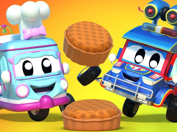 Car City Super: Super Truck - El camión monstruo al revés/ Cocodrilo versus Carro Policial