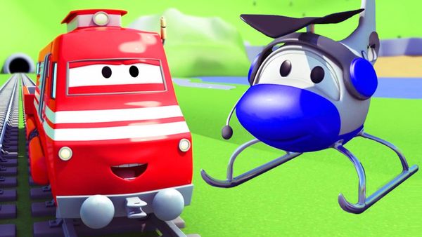 Car City: Troy the Train - La cima de la montaña / El tren rueda