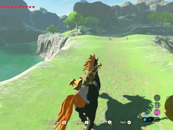 The Legend of Zelda - Breath of the Wild Gameplay - Zebra Gamer - Giant Horse!