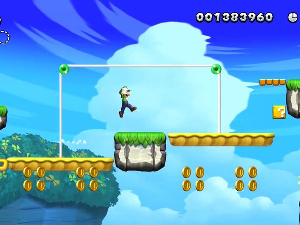 New Super Mario Bros. U Deluxe Gameplay - Zebra Gamer - Sparkling Waters! Luigi!