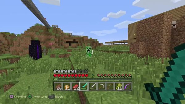 PS4 Gameplay Minecraft - Zebra Gamer - Disappearing Skeletons