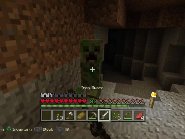 PS4 Gameplay Minecraft - Zebra Gamer - Making a Bow