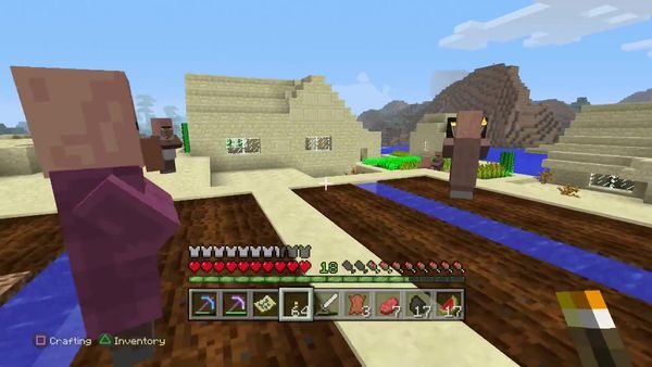 PS4 Gameplay Minecraft - Zebra Gamer - Carrots and Potatoes