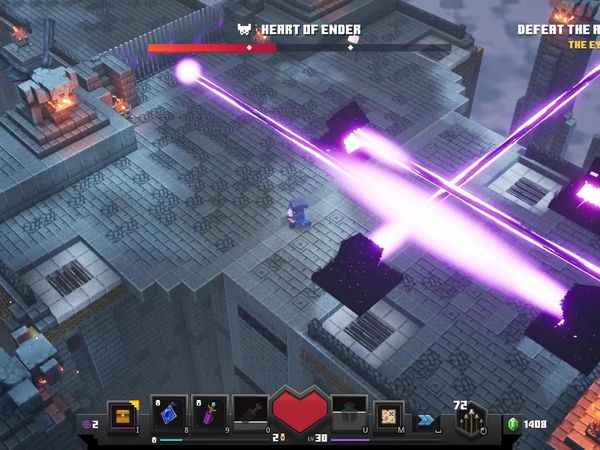 Dungeons Minecraft Gameplay - Zebra Gamer - The End! Arch-Illager Final Boss! Obsidian Pinnacle!