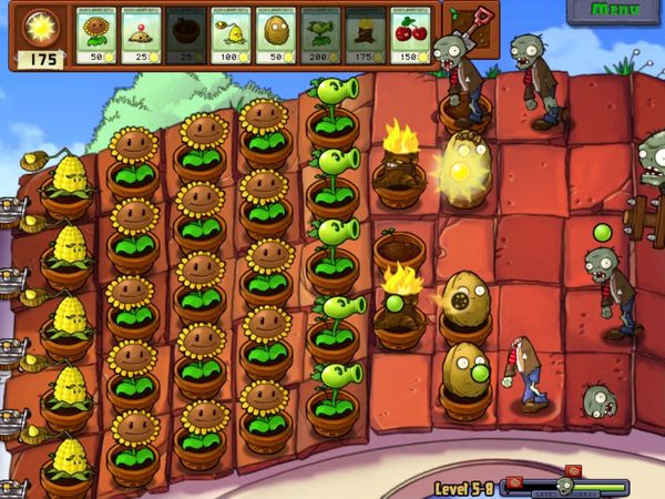 Plants vs. Zombies Gameplay - Zebra Gamer - World 5! Dr Zomboss Final Boss! Zombot Battle!