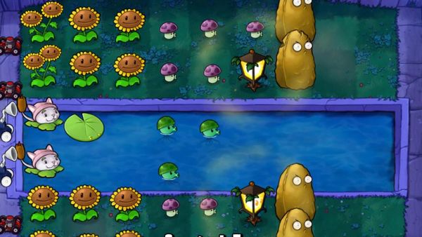 Plants vs. Zombies Gameplay - Zebra Gamer - Cattail! Survival Pool & Survival Fog!