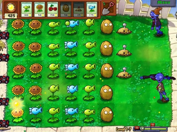 Plants vs. Zombies Gameplay - Zebra Gamer - World 1! Zombies On My Lawn!
