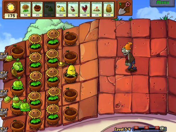 Plants vs. Zombies Gameplay - Zebra Gamer - World 5! Zombies on the Roof!