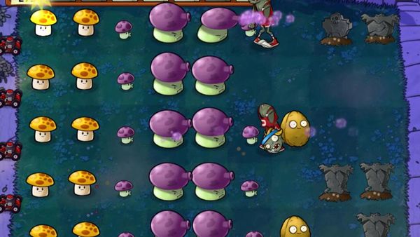 Plants vs. Zombies Gameplay - Zebra Gamer - World 2! Mushrooms!