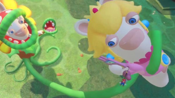 Mario + Rabbids Kingdom Battle Gameplay - Zebra Gamer - First Boss Fight! Pirabbid Plant!
