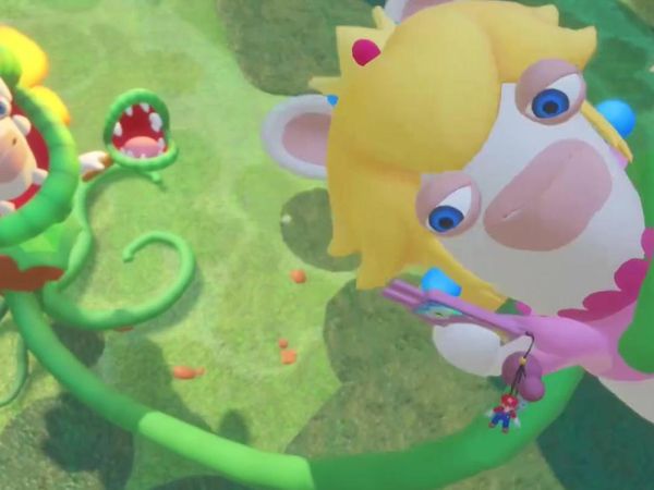 Mario + Rabbids Kingdom Battle Gameplay - Zebra Gamer - First Boss Fight! Pirabbid Plant!