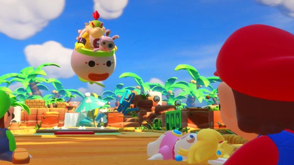 Mario + Rabbids Kingdom Battle Gameplay - Zebra Gamer - World 2 - Sherbet Desert! Toad Escort!