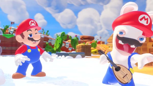 Mario + Rabbids Kingdom Battle Gameplay - Zebra Gamer - Rabbid Mario? Blizzy and Sandy Boss Fight!